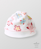 贺曼专柜代购 2015秋冬 女婴儿纯棉套头帽新生儿宝宝胎帽HD3E02A1