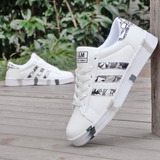 16新款白色透气男士板鞋韩版潮流低帮运动鞋青少年学生休闲鞋男鞋