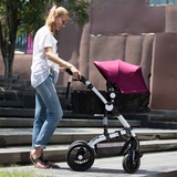 婴儿推车可坐可躺避减震折叠bb宝宝儿童高景观婴儿推车防爆轮包邮