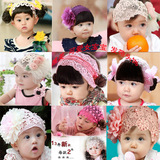 韩国宝宝头花发带3-12-36个月婴儿拍照头饰小孩假发发饰公主发网