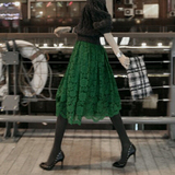2015秋冬韩版修身一步裙 高腰显瘦中长款短裙包臀 优雅蕾丝半身裙
