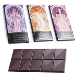德国进口黑巧克力 安娜名画系列85%含量排块黑巧 婚庆生日礼盒