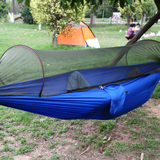 专利品旅行家降落伞布防蚊吊床便携野营加宽两用单人带蚊帐吊床