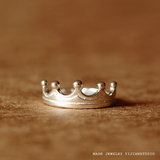 925纯银戒指皇冠欧美个性简约复古时尚韩版开口尾戒指环女款特价