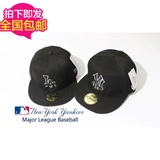 代购 新NY棒球帽 韩国男女MLB球员帽 LA户外出游全封遮阳帽包邮潮