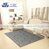 华德风信子地毯灰色条纹可定制 卧室健身房专用地毯地垫拍照背景