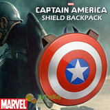 Marvel正品复仇者联盟美国队长盾牌包情侣学生双肩包书包电脑背包