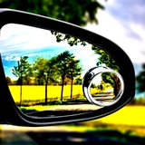 小镜子盲点辅助观后小圆镜360度可调广角汽车用反光后视镜倒车镜