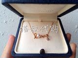 专柜正品代购MIKIMOTO 18K玫瑰金/白金 LOVE珍珠钻石 项链