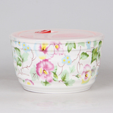 微波炉8寸陶瓷保鲜盒超大号陶瓷密封带盖聚宝碗储物罐韩国泡菜碗