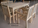 ZY006户外庭院桌椅花园阳台桌椅实木碳化防腐桌椅露天休闲桌椅