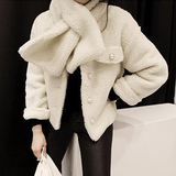 羊剪绒皮草外套短款2015新款冬装羊羔毛羊毛海宁女士皮草皮毛一体