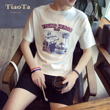 男生短袖t恤2016夏季新款韩版学生潮男士半截袖衣服夏天男款半袖