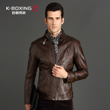 K-boxing/劲霸短版茄克 秋装立领长袖夹克jacket正品|FKDX3813