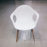 酷布斯 现代创意休闲  塑料家用餐椅 会议办公桌靠背椅子  扶手椅