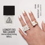 韩国正品 3ce Stylenanda 白色指甲油 无毒 #WH01 现货