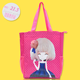 新款韩版书袋美术包潮流女包单肩包大包包布包手提包 学生补习袋