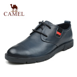 Camel/骆驼正品舒适男鞋 春季新款商务休闲鞋 软面牛皮系带皮鞋
