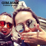 GIMMAX新品明星baby同款太阳镜女 高品质彩膜反光墨镜潮 小脸眼镜