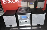 西班牙ecron CD组合音响CD/MP3 收音机时间显示床头桌面胎教音箱