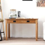 欧式白橡木 全实木 两抽学习桌 电脑桌 书桌 供桌 特价 办公桌