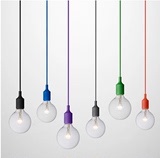 现代简约个性大灯泡吊灯具创意餐厅灯吧台过道玻璃卧室单头小吊灯