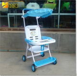 夏季便捷式婴儿幼儿宝宝夏天透气式简易可折叠餐盘椅手推座椅车bb