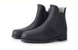 外贸天然橡胶时尚男女款黑色短款防滑耐磨雨鞋雨靴 套鞋胶鞋水鞋