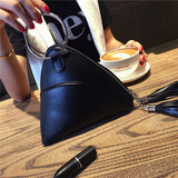 2016新款日韩版时尚流苏圆环三角包手提小包包化妆包手机包潮女包