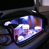 能照明圆灯汽车小夜灯车内吸顶装饰灯 免安装后备箱车载LED节