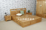 大自然铁艺家具美式乡村复古实木双人床纯实木2米1米8结婚床