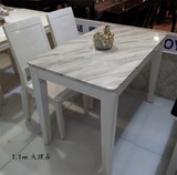 品牌大理石餐桌椅组合 小餐台1.1米1.2米一桌四椅 小户型小餐厅