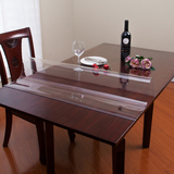 长方形印花餐桌布 软质玻璃 桌布透明 台布桌垫防水免洗水晶板PVC