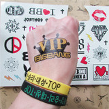 bigbang纹身贴纸脸贴贴画bigbang演唱会周边gd纹身贴纸vip应援