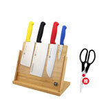 双立人Enjoy5件组合套装 炫彩手柄 厨房家用菜刀水果刀不锈钢刀具
