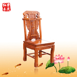 红木家具 花梨木家具 中式实木椅子 仿古茶椅靠背椅 餐椅标云餐椅