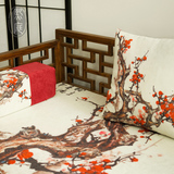 中式罗汉床坐垫成套订做 三人沙发坐垫靠垫扶手枕成套家居布艺