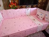 婴儿床上用品纯棉婴儿床围宝宝床围儿童床品防撞床帏套件可定做
