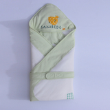 三木比迪抱被16新款纯棉夹棉宝宝抱毯盖毯被多尺寸抱被方被空调被