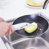 创意可拆手柄加液海绵洗锅刷 强力去污清洁刷子 锅刷 海绵洗碗刷