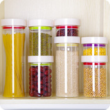 可叠加玻璃密封罐 厨房食品储物罐 奶粉罐子零食大号透明收纳罐