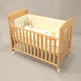婴儿床 进口品牌 香港代购 03baby婴儿床 德国榉木环保BB床0-4岁