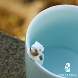 包邮创意小动物奶牛陶瓷水杯咖啡牛奶马克杯情侣结婚毕业定制礼物