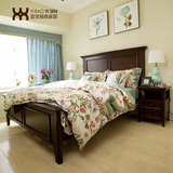 宜宝易森美式实木床1.8 1.5米美式乡村双人床小美复古简约婚床