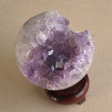 天然水晶摆件玛瑙水晶球紫水晶球开口笑 男女款饰品礼物