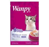 wanpy顽皮鲜封包猫用妙鲜包猫湿粮猫零食 鸡肉鳕鱼 80克*15包