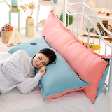 床头沙发布艺睡觉枕头枕套枕芯长抱枕靠垫全棉双人枕头1.6m可拆洗