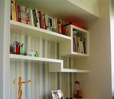 置物架书架造型隔板卧室墙上书架创意置物架组合宜家墙架促销包邮