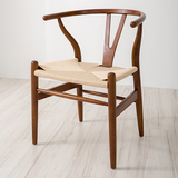 实木餐椅书椅 复古Y椅书桌椅chair 创意家具 时尚休闲设计师椅子