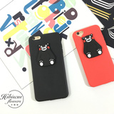 日本熊本熊iPhone6手机壳硅胶6plus保护套卡通爱心熊本可爱6s外壳